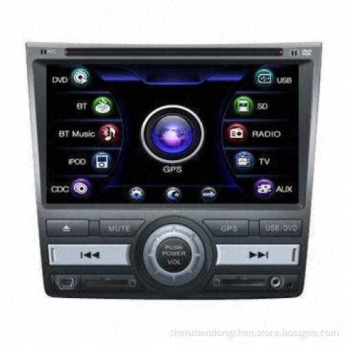 Car DVD with 800 x 480 Pixels Resolution, Built-in Bluetooth and GPS Player